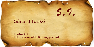 Séra Ildikó névjegykártya